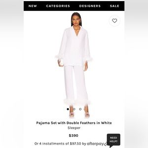 Sleeper Pajama Set White